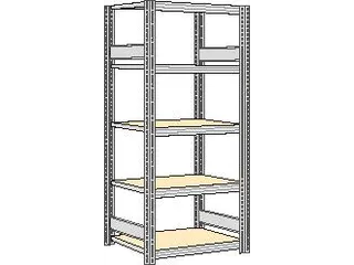 magazijnstelling,grondveld,HxBxD 2000x931x526mm,vakl. 250kg - 1