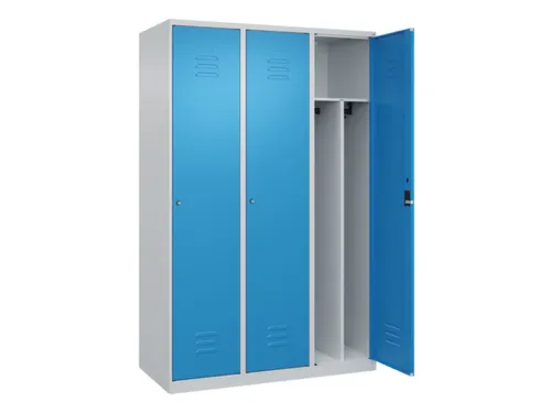 locker voor scheiding van kleding,HxBxD 1850x1200x500mm,3vak