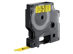 Labeltape Dymo LabelManager D1 polyester 9mm zwart op geel