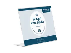 Kaarthouder Europel Budget A5 L-stand liggend 5st