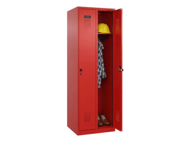 locker,HxBxD 1850x600x500mm,2vak,vak B 300mm,draaigrendel