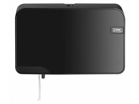 CMT Quartz Toiletrolhouder Duo Compact Traditioneel Zwart