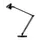 LED-bureaulamp warmwit F kop/arm kantelbaar arm L 840mm Zwart