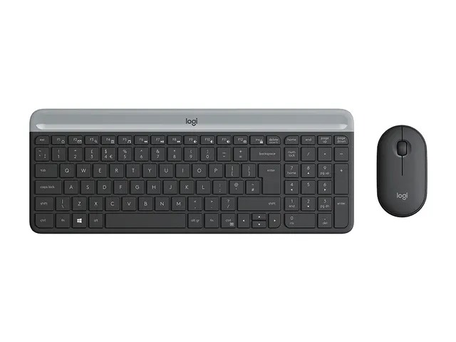 Clavier + souris sans fil RF Logitech MK470 QWERTY GB graphite