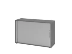 jaloeziedeurkast,HxBxD 748x1200x400mm,1xhouten vloer,2 OH,romp grafiet