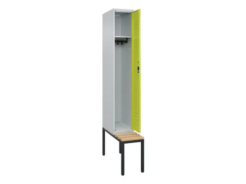 locker met bank,HxBxD 2120x300x815mm,1vak,vak B 300mm,cil.-slot