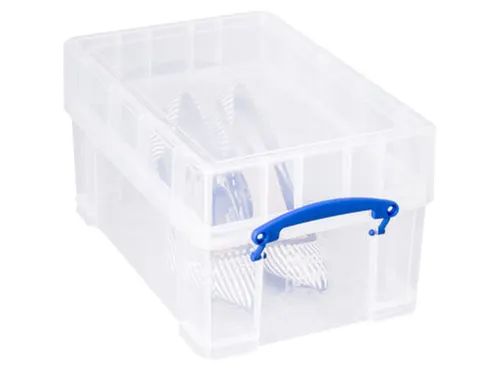 Opbergbox Really Useful 9 liter XL 395x255x205mm transparant wit