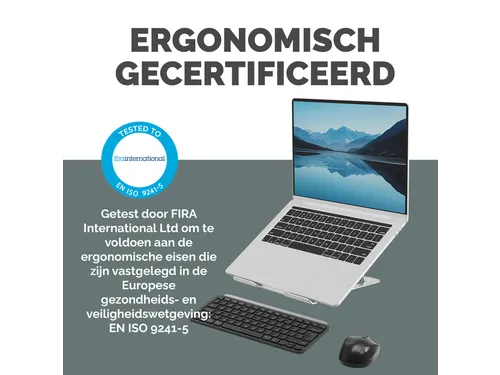 Laptopstandaard Fellowes Alumia zilver
