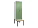 locker voor scheiding van kleding,HxBxD 2120x600x815mm,2vak