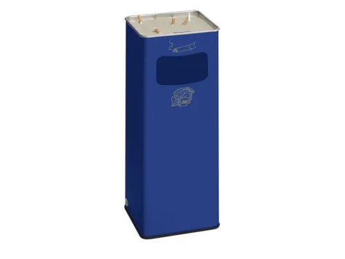 Combi-asbak Hxbxd 660X230X230Mm Vierkant Blauw
