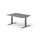 Elektrisch ihv bureau,HxBxD 650-1310x1400x1000mm,blad donkergrijs