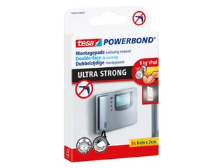 Montage pad tesa Powerbond Ultra Strong dubbelzijdig 2x6cm 9 stuks - 1