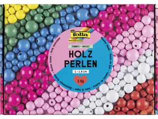 Houten kralen Folia 1000 gram assorti - 4