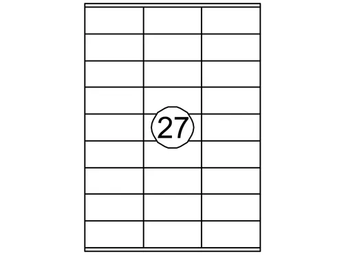 Etiket Quantore 70x32mm 2700st