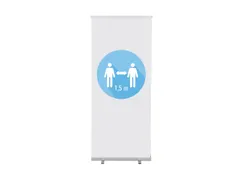Roll-Banner Budget 85 Complete Set 1.5 Meter Afstand Wit