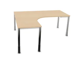 In hoogte verstelbaar bureau in vrije vorm,NE-esdoorn - 2