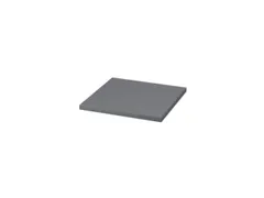 houten vloer v. kantoorstelling BxD 367x376mm dikte 22mm grafiet