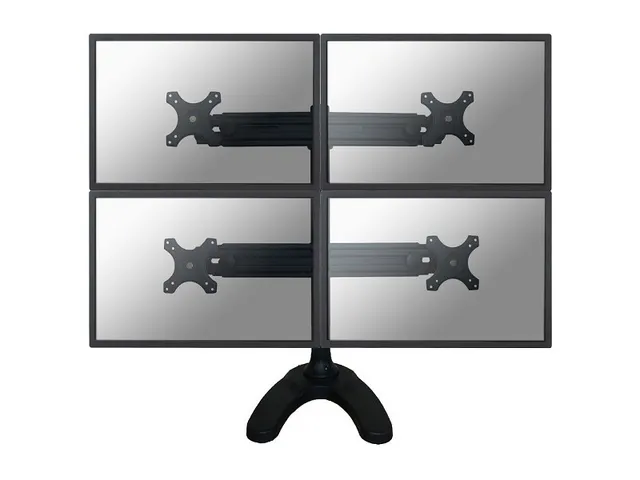 Bureausteun Neomounts Ad 700 dd 4 19 - 27 Inch Zwart 4 Schermen