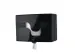 Toiletpapier dispenser Celtex Megamini Easy-Pull zwart