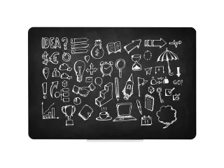 Krijtbord Naga 45x57cm zwart magnetisch zonder frame - 3