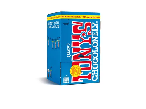 Chocolade Tiny Tony's Chocolonely 100 stuks puur