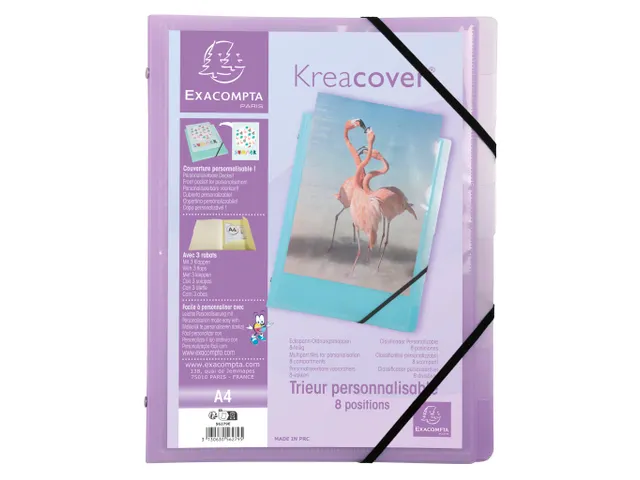 Sorteermap 8 ind KRE ACVER PASTEL geass