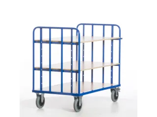 etagewagen,draagverm. 500kg,laadvl. LxB 1200x800mm,houtetage,RAL5010 - 5
