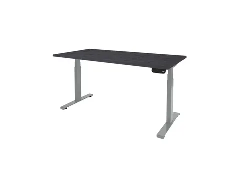 Dextro Plus Zit-sta Bureau Elektrisch 180x80 houtprint schaduw alu