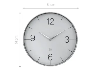 Wandklok nXt Finesse 51 cm zilver - 8