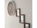 Horloge murale NeXtime 'Bella Mirror' Ø50cm bois/miroir blanc