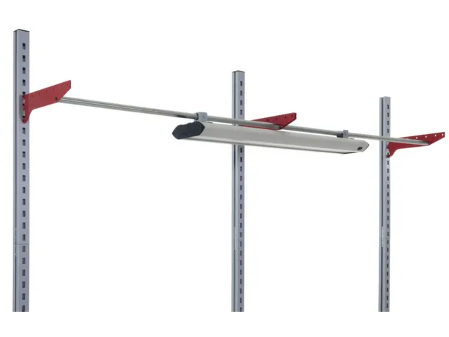 draagarm,v. paktafel,D 400mm,staal,RAL3003