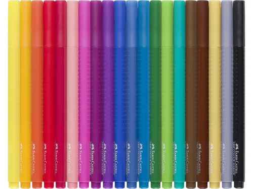 viltstiften Faber-Castell GRIP Colour etui 20 stuks