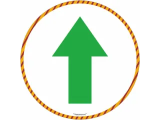markeersymbool,symbool/tekst: "Pijl",Ø 240mm,groen - 1