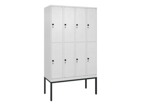 dubbeldekse locker,HxBxD 2120x1200x500mm,4x2vak.,vak B 300mm