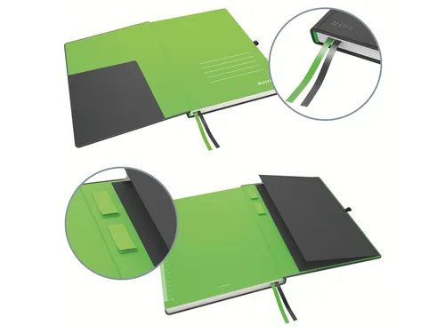 Notitieboek Leitz Complete hardcover A4 lijn zwart