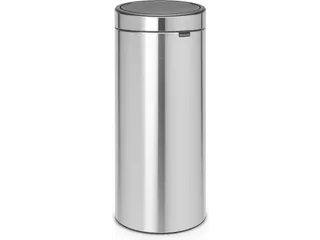 Touch bin New 30 Liter Prullenbak Mat Staal - 1