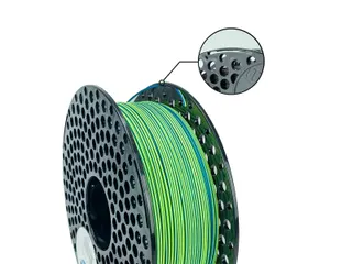Azurefilm PLA Dual Original 3D filament 1,75mm Blauw - Groen 1kg - 2