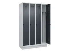 locker voor scheiding van kleding,HxBxD 1950x1200x500mm,4vak