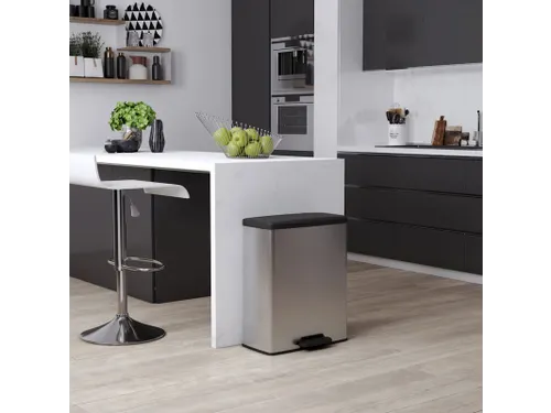 Pedaalemmer Decobin Duo 26+26 Liter Zilver Zwart