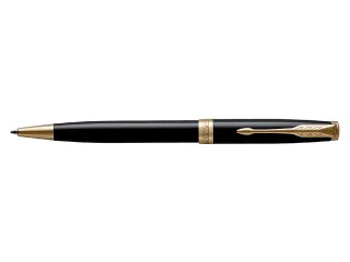 Balpen Parker Sonnet Black lacquer GT medium - 1