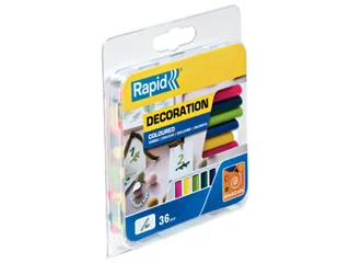 Lijmpatroon Rapid 7mm 5 kleuren assorti 36 stuks - 2