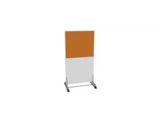 scheidingswand,HxB 1545x800mm,Bl-wit,BN3005-geel - 2