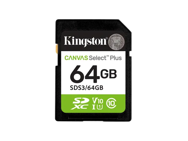 64GB SDXC Canvas Select Plus Gen3 100MB/s C10 UHS-I U1 V10