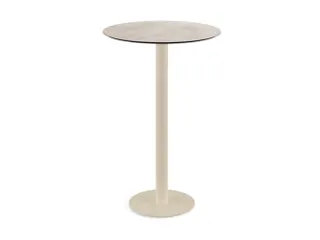 statafel,HxØ 1090x700mm,rond,schotelvoet zandkleuren - 1