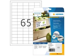Etiket HERMA Power 10913 38.1x21.2mm wit 1625 stuks