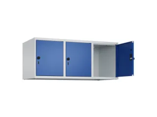 opzetkast,v. locker,3vak.,vak B 400mm,HxBxD 500x1200x500mm,vleugeldeur - 2