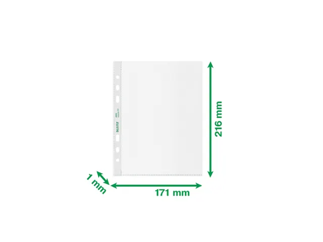 Recycle geperforeerde showtas, A5, 100 micron