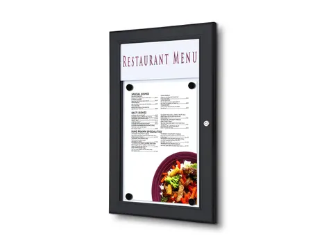 Outdoor Menubord Met Logo Paneel 1xA4 Staand