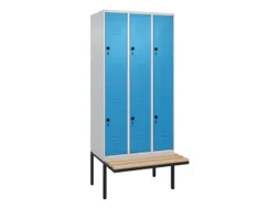 Dubbeldekse dekenkist,HxBxD 2120x900x815mm,3x2vak.,vak B 300mm