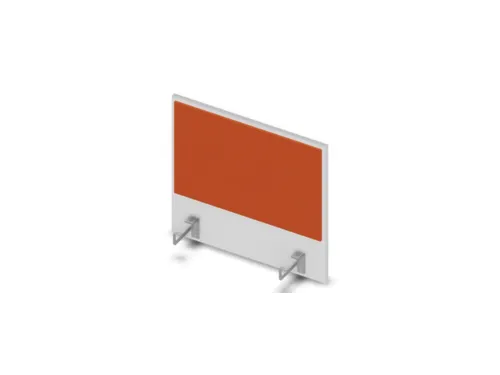 opzetpaneel v. bureau aanbouw aan de zijkant Bl-wit BN3012-oranje 600m